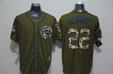 Chicago Cubs #22 Jason Heyward Green Salute to Service Stitched Baseball Jersey,baseball caps,new era cap wholesale,wholesale hats
